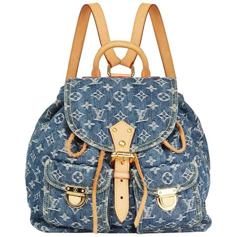 louis vuitton backpack denim